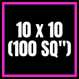 10x10 (100 SQ")