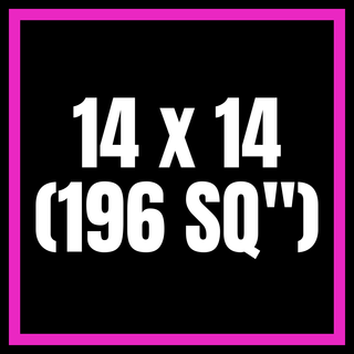14x14 (196 SQ")