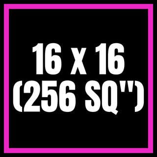 16x16 (256 SQ")